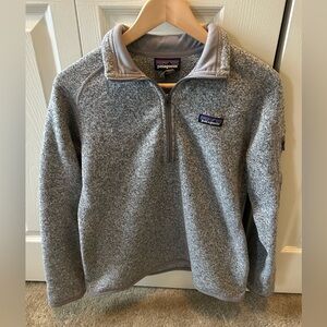 Patagonia Women’s Better Sweater Heathered Gray Quarter Zip